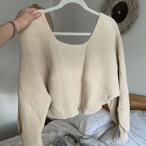 Free People Cropped Sweater